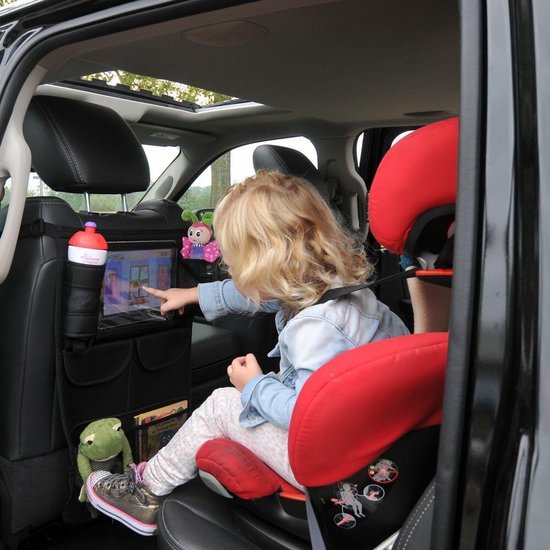 A3 Baby & Kids Autostoel organizer met tablet houder - Zwart