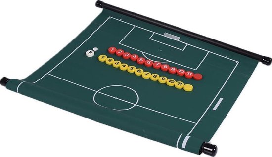 Coachbord voetbal oprolbaar - M | Magnetisch | Incl magneten | Cawila |  bol.com