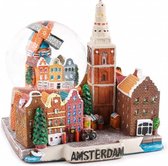 Waterbol Stadstafereel Amsterdam 10 Cm - Souvenir