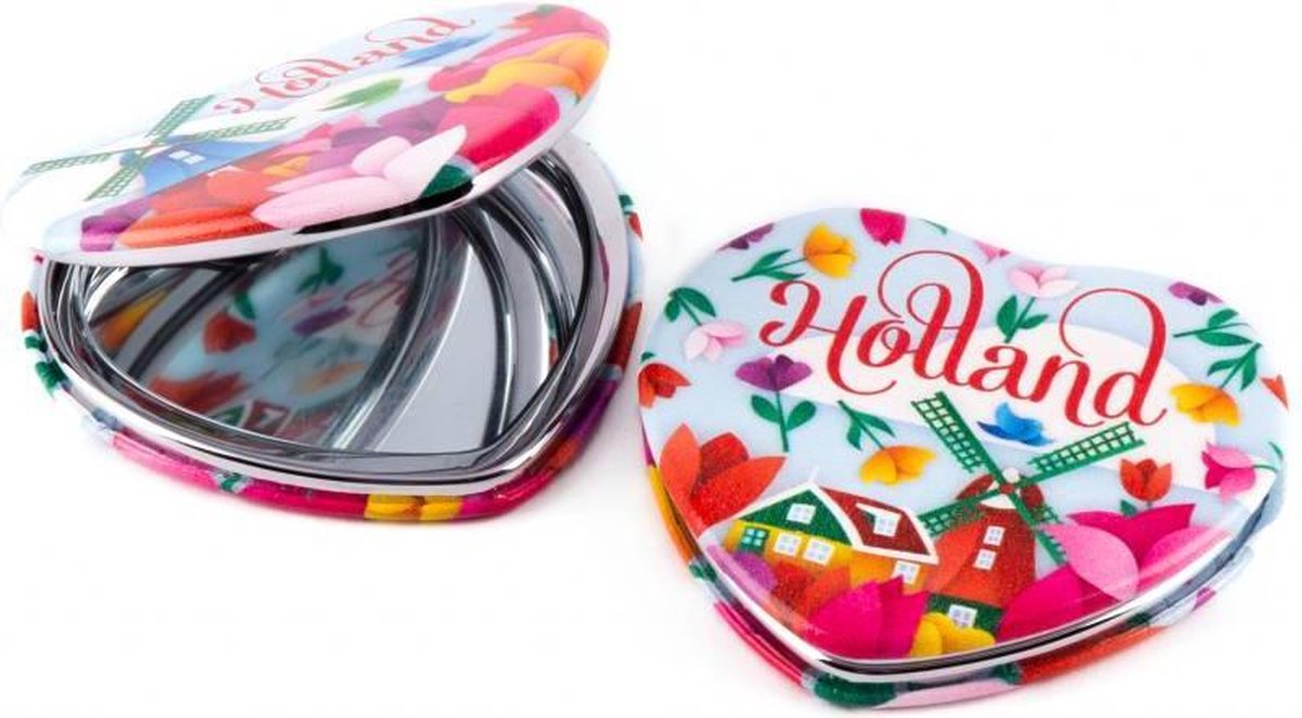 Spiegeldoos Tulp Design Holland - Souvenir