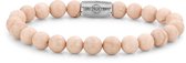 Rebel&Rose armband - White Woodstock - 8mm
