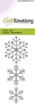 CraftEmotions Mal - sneeuw kristallen Card 5x10cm