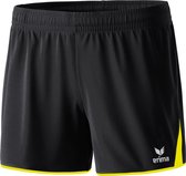 Erima 5-Cubes Short Dames - Zwart / Neongeel | Maat: 40