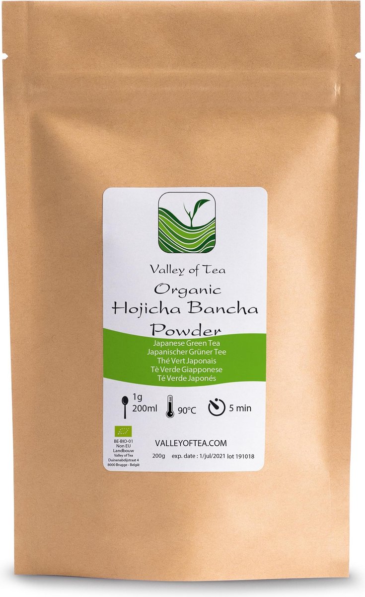Bancha Hojicha Bio Thee Poeder - Geroosterde Thee Uit Japan - Geroosterde Japanse Thee
