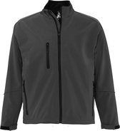 SOLS Heren Relax Soft Shell Jacket (ademend, winddicht en waterbestendig) (Houtskool)