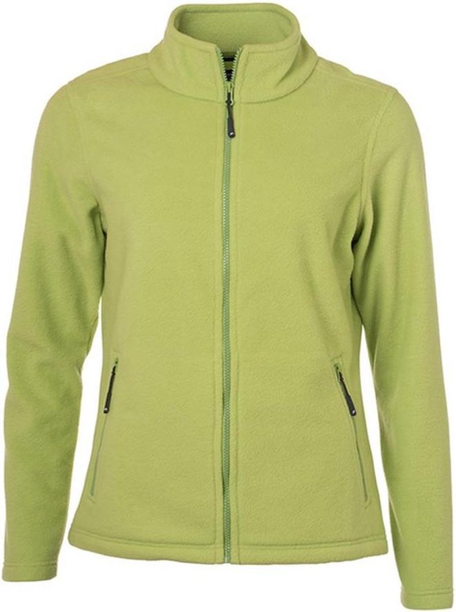 James and Nicholson Dames/dames Fleece Jasje Kalk Groen