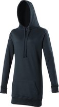 Awdis Girlie Womens Longline Hooded Sweatshirt / Hoodie (Nieuwe Franse marine)