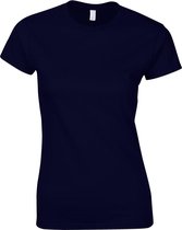Gildan Dames Zachte Stijl Korte Mouw T-Shirt (Marine)