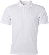 James and Nicholson Heren Actief Polo (Wit)