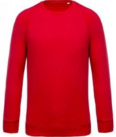 Kariban Heren Organische Raglan Sweatshirt (Rood)
