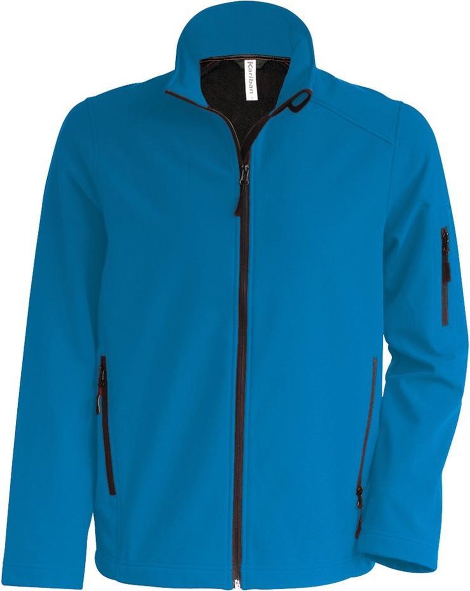 Kariban Heren Soft Shell-jasje Aqua Blauw