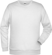 Sweat-shirt Basis James And Nicholson hommes ( Wit)