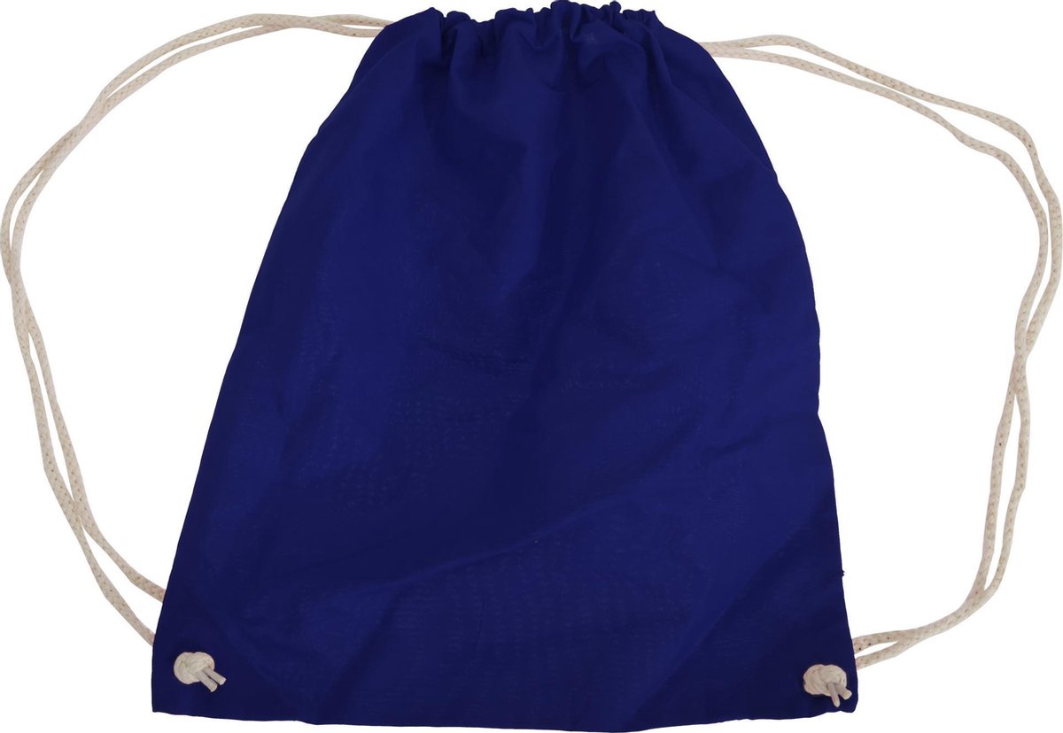 Westford Mill Katoenen Gymsac zak - 12 Liter (Verpakking van 2) (Franse marine)
