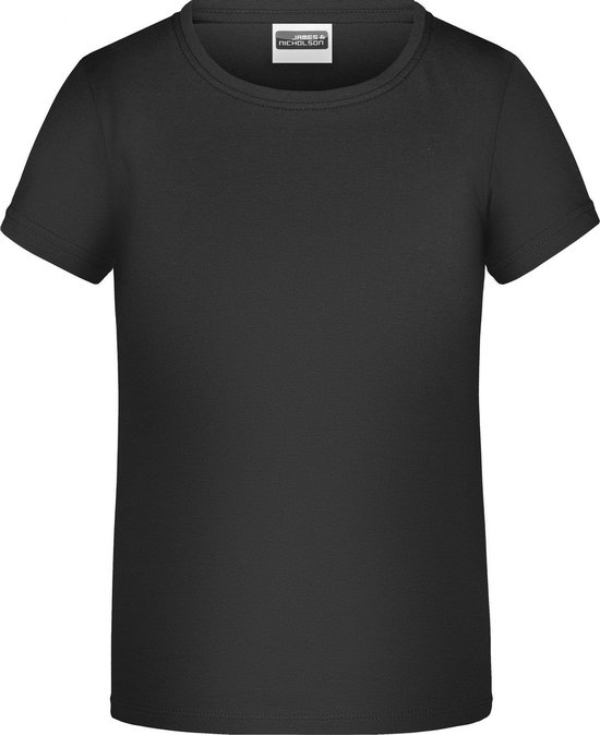 James And Nicholson T-shirt Basic pour filles (Zwart)