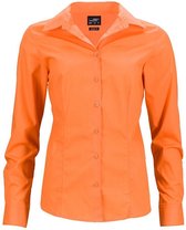 James and Nicholson Ladies / Ladies Longsleeve Business Shirt (Oranje)