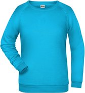 James And Nicholson Dames/dames Basic Sweatshirt (Turquoise)