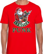 Fout Kerstshirt / Kerst t-shirt 1,5 meter punk rood voor heren - Kerstkleding / Christmas outfit 2XL