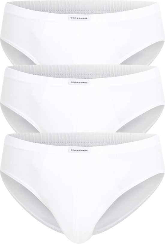 Gotzburg heren slips (3-pack) - wit - Maat: XL