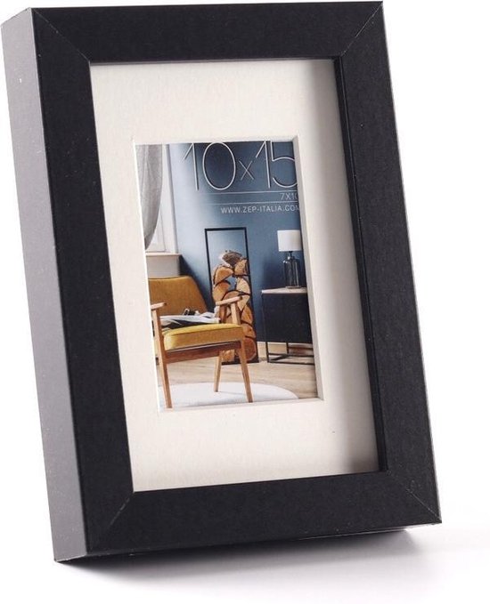 Fotolijst Voor 16 Foto's In Zwart Frame - 46,5x109 Cm, Voor Formaten Van 10x15 Tot 20x25 Cm