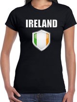 Ierland landen t-shirt zwart dames - Ierse landen shirt / kleding - EK / WK / Olympische spelen Ireland outfit S