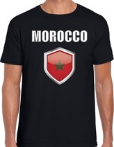 Marokko landen t-shirt zwart heren - Marokkaanse landen shirt / kleding - EK / WK / Olympische spelen Morocco outfit L