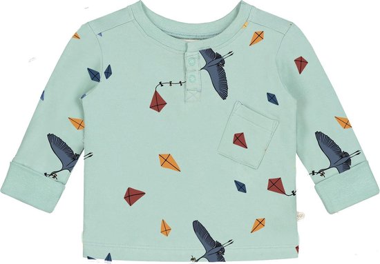 Smitten Organic Kite Print Long Sleeve T-Shirt 122-128