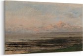 Schilderij - Strand bij eb — 90x60 cm