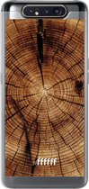 Samsung Galaxy A80 Hoesje Transparant TPU Case - Tree Rings #ffffff