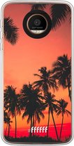 Motorola Moto Z Force Hoesje Transparant TPU Case - Coconut Nightfall #ffffff