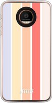 Motorola Moto Z Force Hoesje Transparant TPU Case - Vertical Pastel Party #ffffff