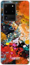 6F hoesje - geschikt voor Samsung Galaxy S20 Ultra -  Transparant TPU Case - Colourful Palette #ffffff