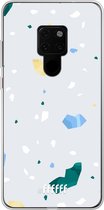 Huawei Mate 20 Hoesje Transparant TPU Case - Terrazzo N°2 #ffffff