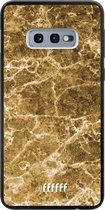 Samsung Galaxy S10e Hoesje TPU Case - Gold Marble #ffffff