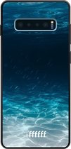 Samsung Galaxy S10 Plus Hoesje TPU Case - Lets go Diving #ffffff