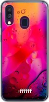 Samsung Galaxy A40 Hoesje Transparant TPU Case - Colour Bokeh #ffffff