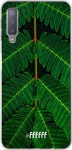 Samsung Galaxy A7 (2018) Hoesje Transparant TPU Case - Symmetric Plants #ffffff