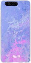 Honor 9 Hoesje Transparant TPU Case - Purple and Pink Water #ffffff