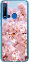 Huawei P20 Lite (2019) Hoesje Transparant TPU Case - Cherry Blossom #ffffff
