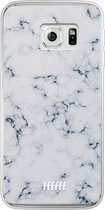Samsung Galaxy S6 Edge Hoesje Transparant TPU Case - Classic Marble #ffffff