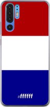 Huawei P30 Pro Hoesje Transparant TPU Case - Nederlandse vlag #ffffff
