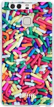 Huawei P9 Hoesje Transparant TPU Case - Sprinkles #ffffff