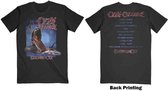 Ozzy Osbourne Heren Tshirt -L- Blizzard Of Ozz Tracklist Zwart