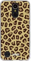 LG K10 (2017) Hoesje Transparant TPU Case - Jaguar Print #ffffff