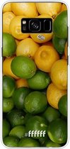 Samsung Galaxy S8 Plus Hoesje Transparant TPU Case - Lemon & Lime #ffffff