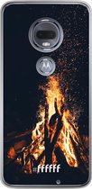 Motorola Moto G7 Hoesje Transparant TPU Case - Bonfire #ffffff