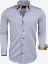 Heren Overhemd Navy