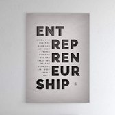 Walljar - Entrepreneurship - Muurdecoratie - Poster met lijst