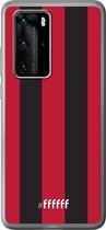 Huawei P40 Pro Hoesje Transparant TPU Case - AC Milan #ffffff