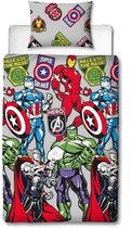 Avengers dekbedovertrek - 1 persoons - Marvel Avenger dekbed