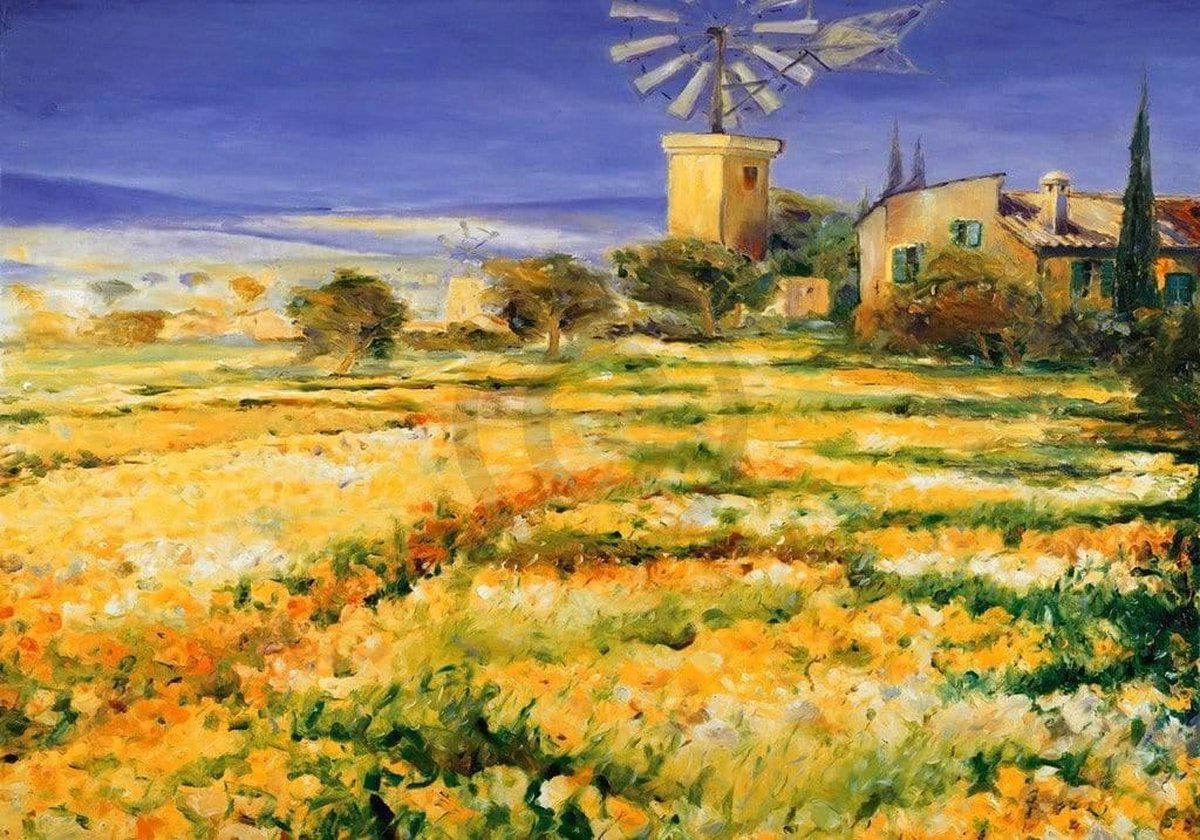 PGM Kunstdruk Christian Sommer - Sommer auf Mallorca 100x70cm Divers
